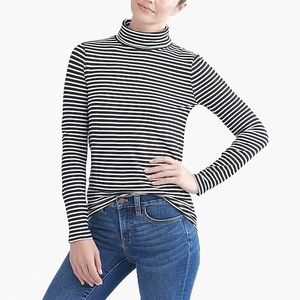 NWT J. Crew Striped Tissue Turtleneck